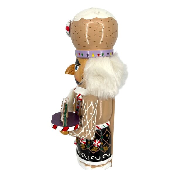 Kurt S. Adler Gingerbread 16" Nutcracker Candy Cane Gingerbread Details NIB - Picture 6 of 15
